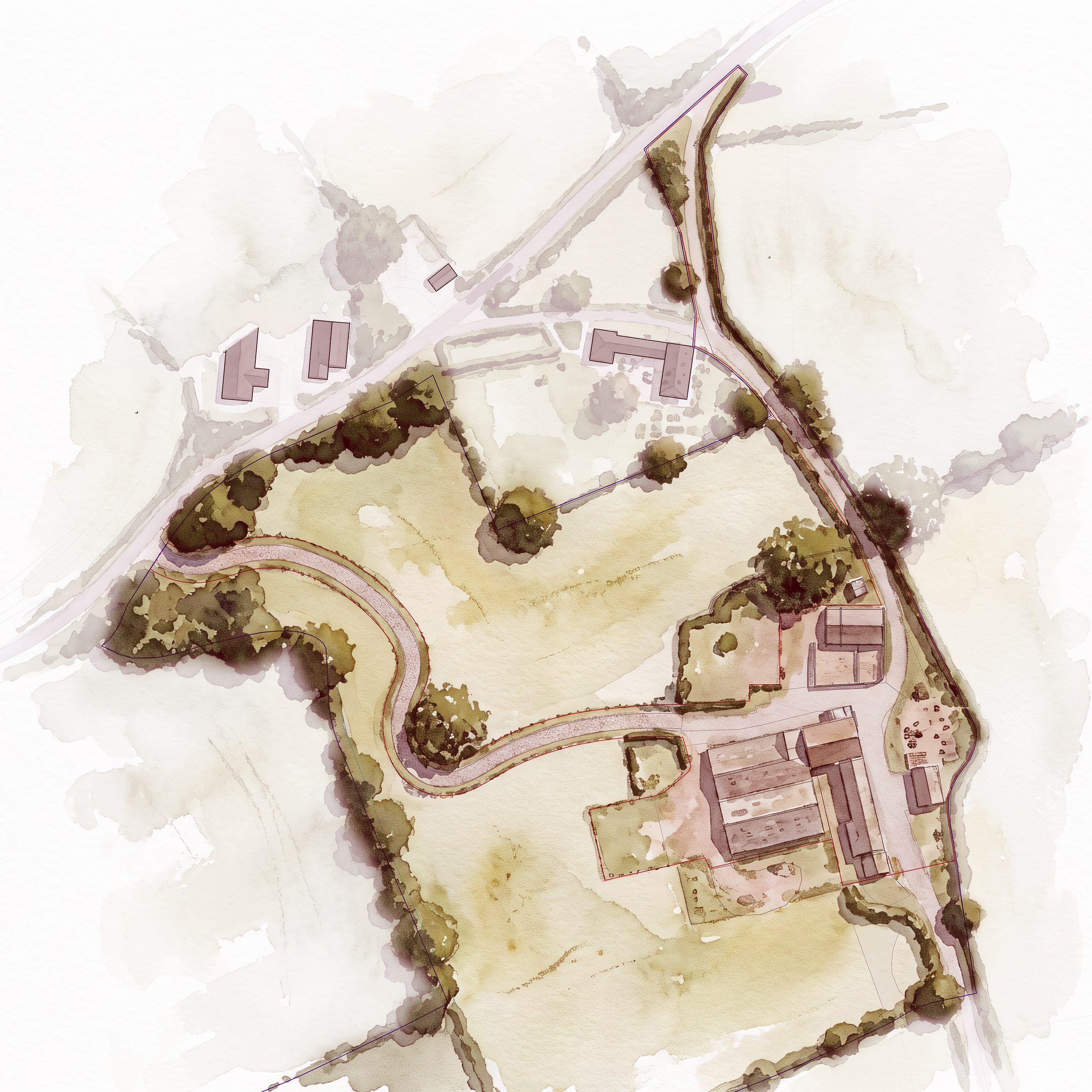 New agricultural access track improving rural access site plan